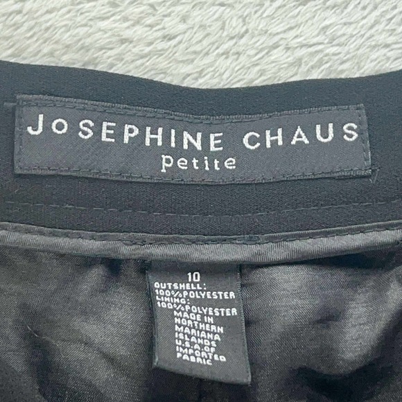 Josephine Chaus‎ Petite Black Pleated Career Dress Pants Size 10 - Picture 4 of 10